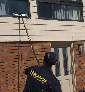 window cleaning outside 2nd floor